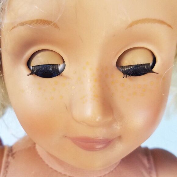 Our Generation Doll by Battat Blond Hair Blue Sleepy Eyes 18 inch Tall - Picture 7 of 12